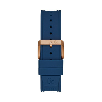 Montre à quartz en silicone - Bleu marine et blanc - 02 - 34504431