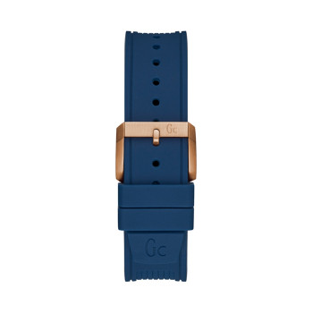 Montre à quartz en silicone - Bleu marine et blanc - 02 - 34504442