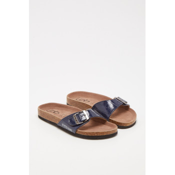 Mules vernies Disley - Bleu marine - 02 - 31108993