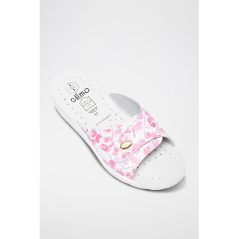 Mules - Blanc et rose - 02 - 34468084