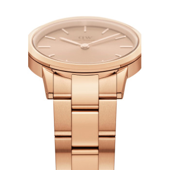 Montre à quartz en acier Iconic Link - 32 mm - Doré rose et rose - 02 - 34504450