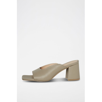 Mules à talons - Beige - 02 - 34518602