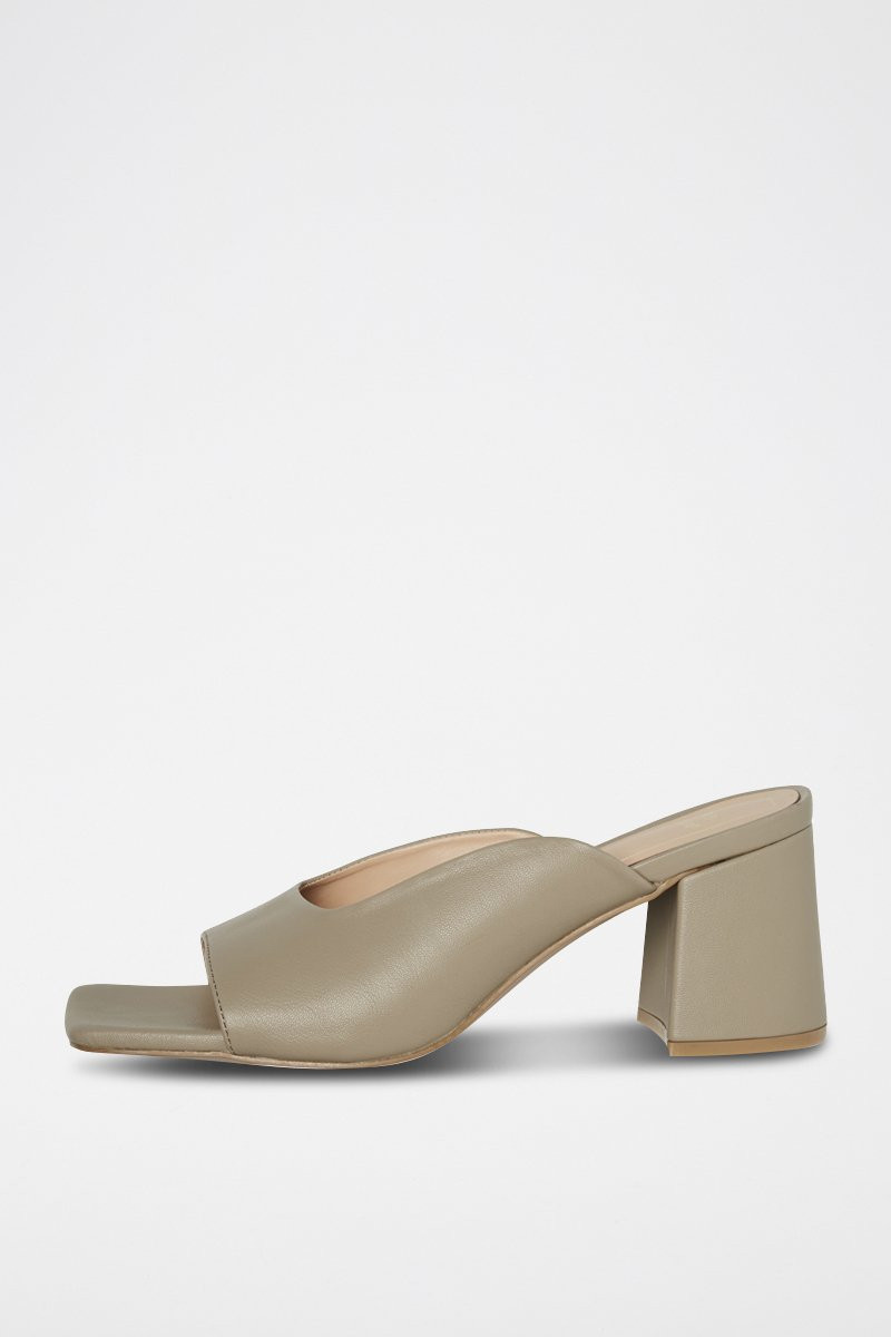 Mules à talons - Beige - 02 - 34518602