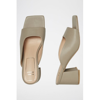 Mules à talons - Beige - 02 - 34518602