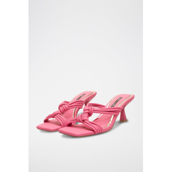 Mules à talons - Fuchsia - 02 - 34520060