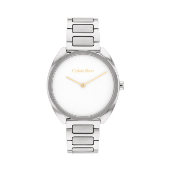 Montre à quartz en acier - Argenté et blanc - 02 - 34466251