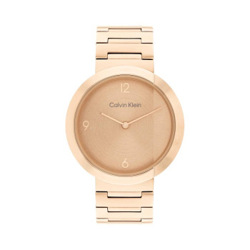 Montre à quartz en acier - Doré rose - 02 - 34484157