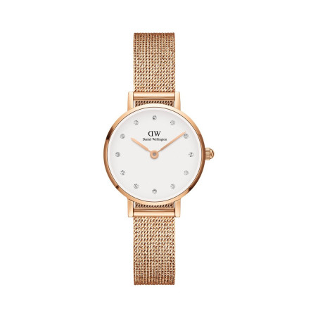 Montre à quartz en acier Petite -  24 mm - Doré rose et blanc - 02 - 34504446