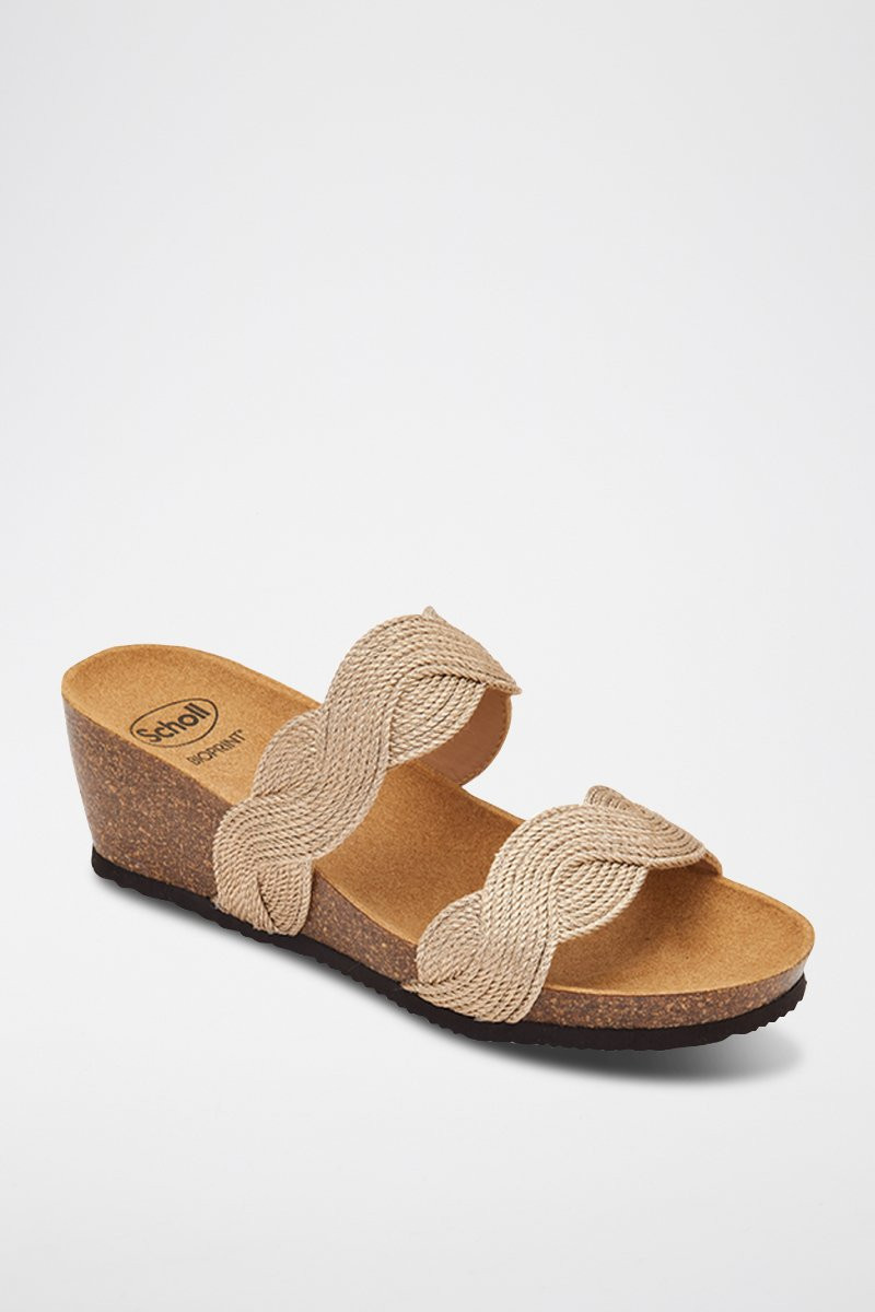 Mules compensées Cetara - 
Beige - 02 - 34536308