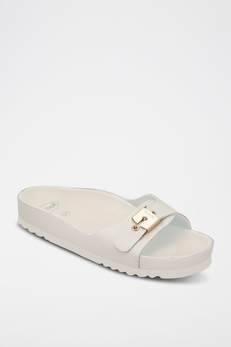 Mules en cuir Meg - 
Blanc - 02 - 34536333