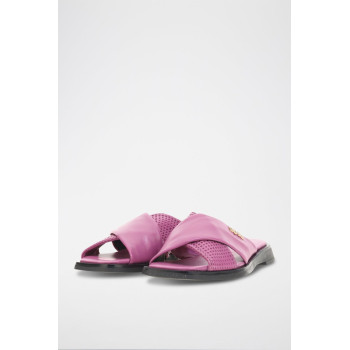 Mules en cuir de mouton Masha - Fuchsia - 02 - 34536363