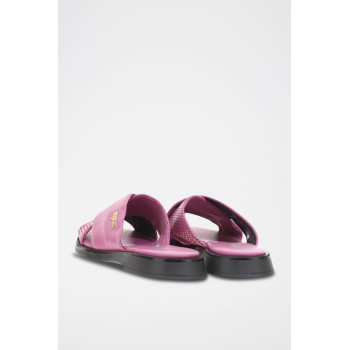 Mules en cuir de mouton Masha - Fuchsia - 02 - 34536363