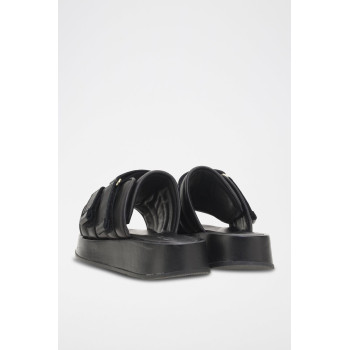 Mules en cuir de mouton Acida - Noir - 02 - 34536365