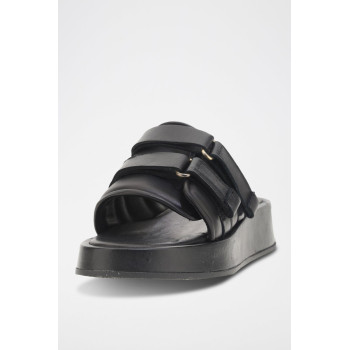 Mules en cuir de mouton Acida - Noir - 02 - 34536365