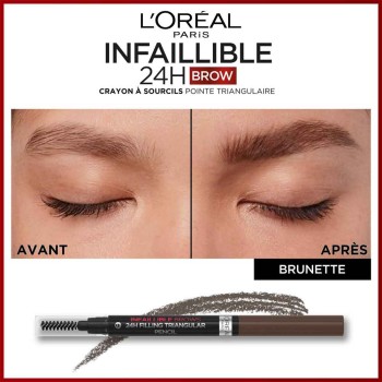 Crayon à sourcils - Infaillible 24h Brow - 3 Brunette - 03 - 26930196