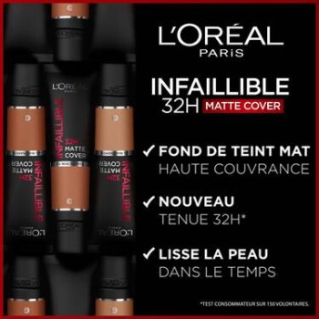 Fond de teint fluide - Infaillible mat 24h - 135 Vanille Eclat - 35 ml - 03 - 31033721