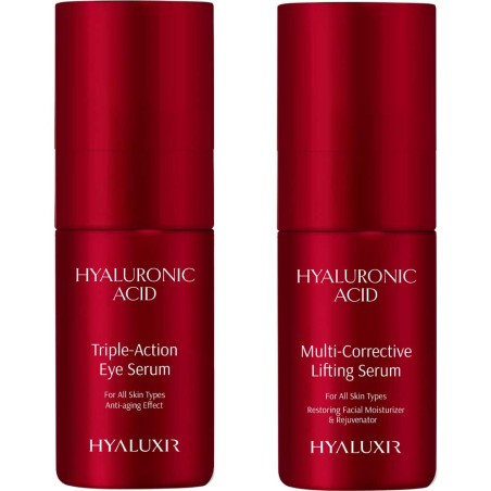 Sérum liftant multi-correcteur & sérum contour des yeux triple action - Acide hyaluronique & vitamine C - 2 x 30 ml - 03 - 29400100