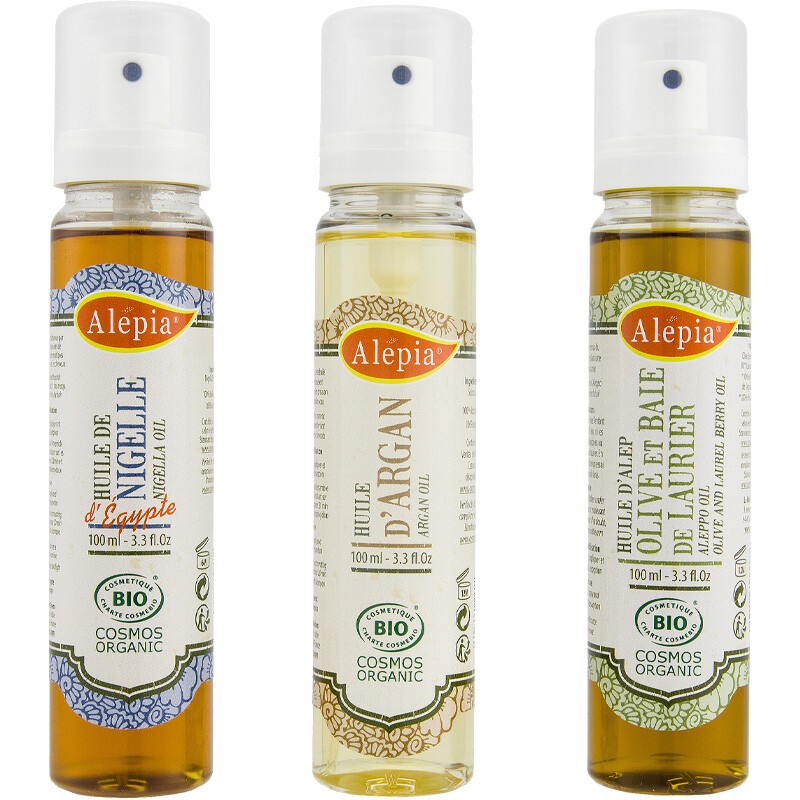 Trio d huiles bio hydratantes & régénérantes - Nigelle, argan & Alep - 3 x 100 ml - 03 - 26769612