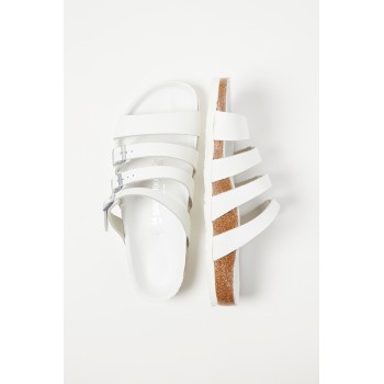 Mules en cuir Delmas - Blanc - 02 - 29386420