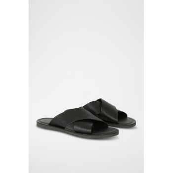 Mules en cuir - Noir - 02 - 31262616