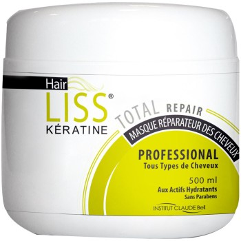 Masque capillaire réparateur - Hair liss keratine - Cheveux secs et abîmés - 500 ml - 03 - 26771297