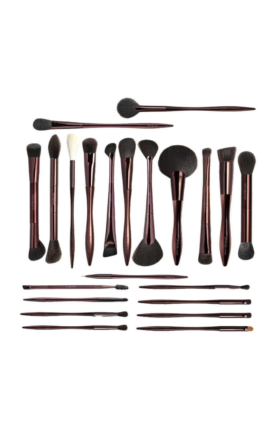 Kit complet de pinceaux & trousse - Teint & yeux - 22 produits   undefined undefined