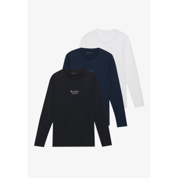 3 PACK T-shirt à manches longues noir XL undefined