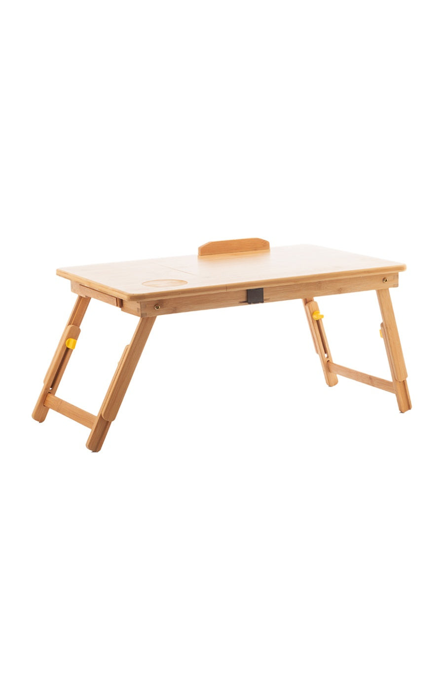 Table pliante d'appoint en bambou - Marron   undefined undefined