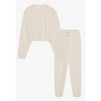 SET Pantalon de survêtement écru M undefined