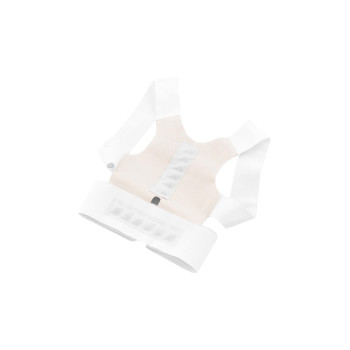 Correcteur de posture magnétique - Dos - Blanc & beige   undefined undefined
