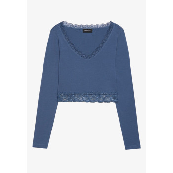  T-shirt à manches longues bleu marine M undefined