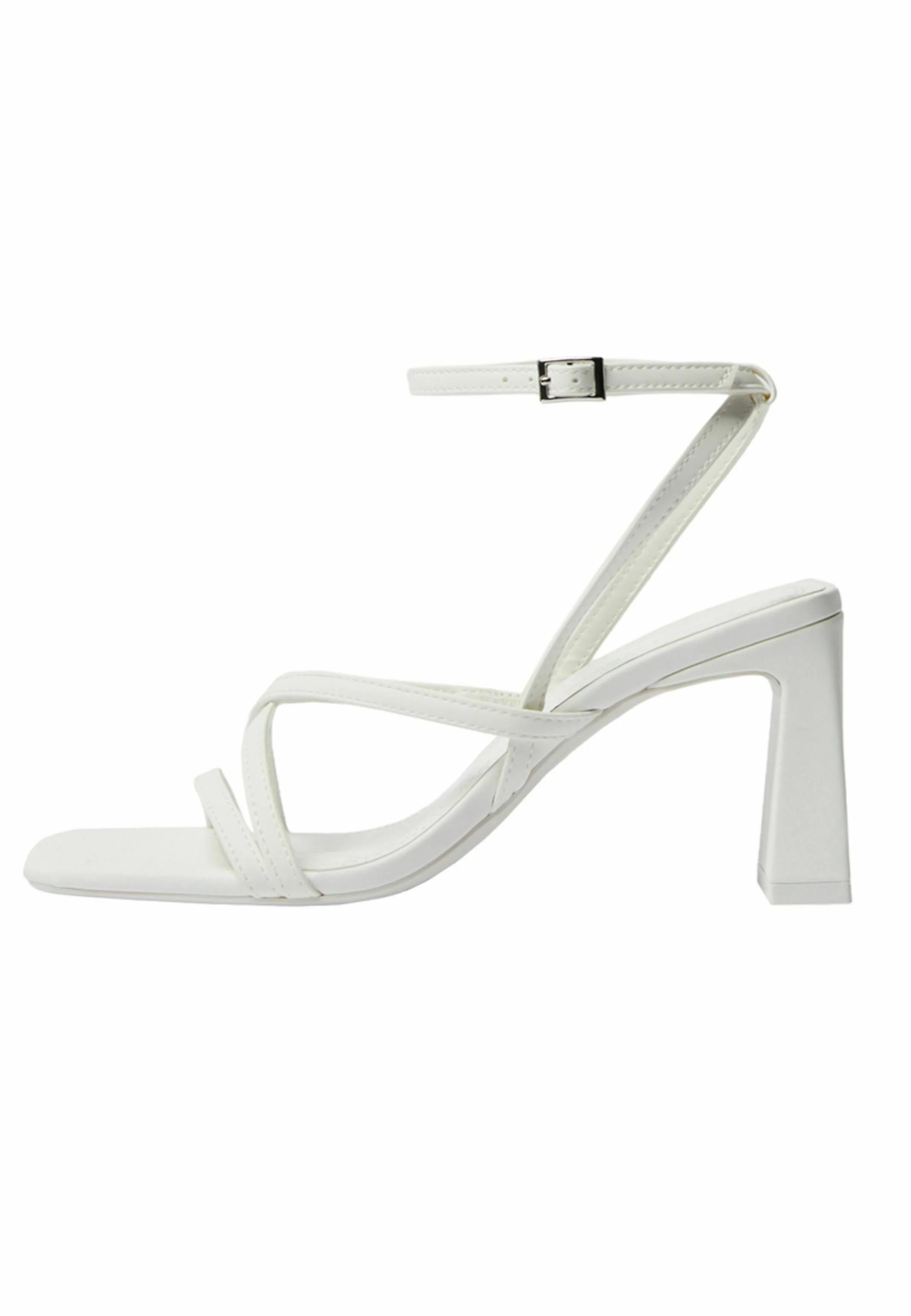 Bershka WITH ANKLE STRAP Sandales blanc 35 undefined