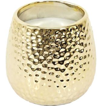 L'Atelier Du Pere Noel Bougie parfumée en céramique - Or du temps - Musc blanc - 380 g   undefined undefined