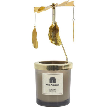 L'Atelier Du Pere Noel Bougie parfumée & carrousel - Bois & gingembre - 320 g   undefined undefined