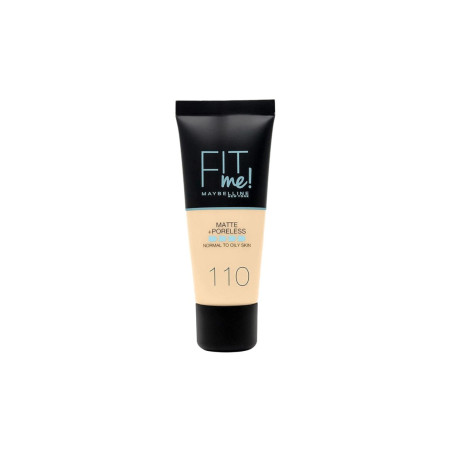 Maybelline Fond de teint liquide matifiant - Fit Me Matte & Poreless - 30 ml   undefined 110 Porcelaine