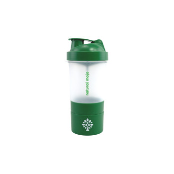 Natural Mojo Shaker avec compartiments - Vert - 400 ml   undefined undefined
