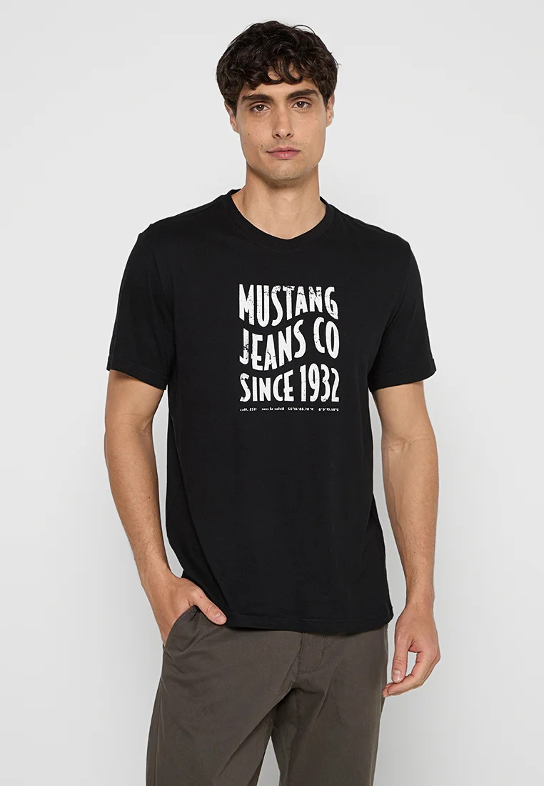 Mustang  T-shirt imprimé noir S undefined
