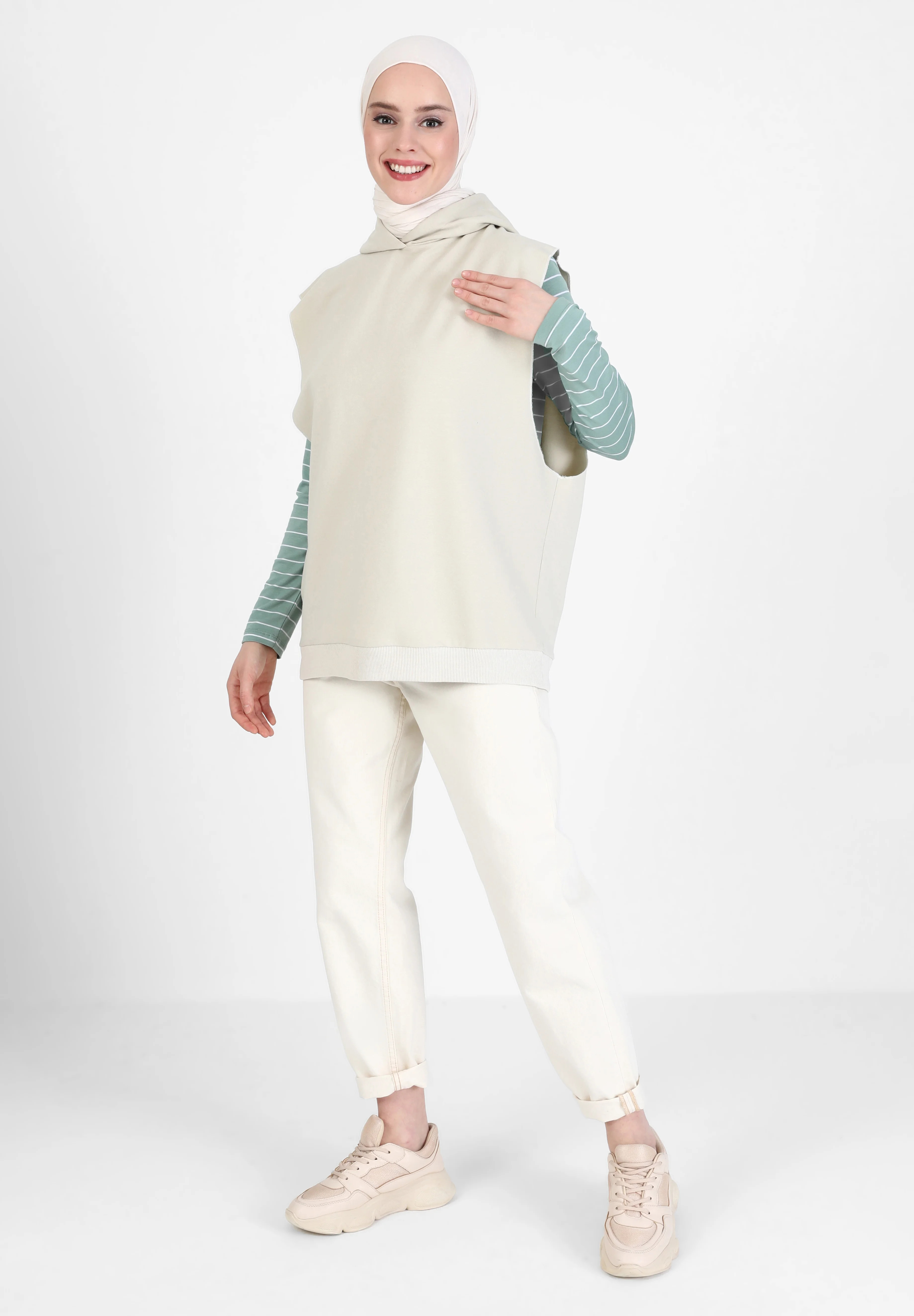 Modanisa REFKA Débardeur beige L undefined