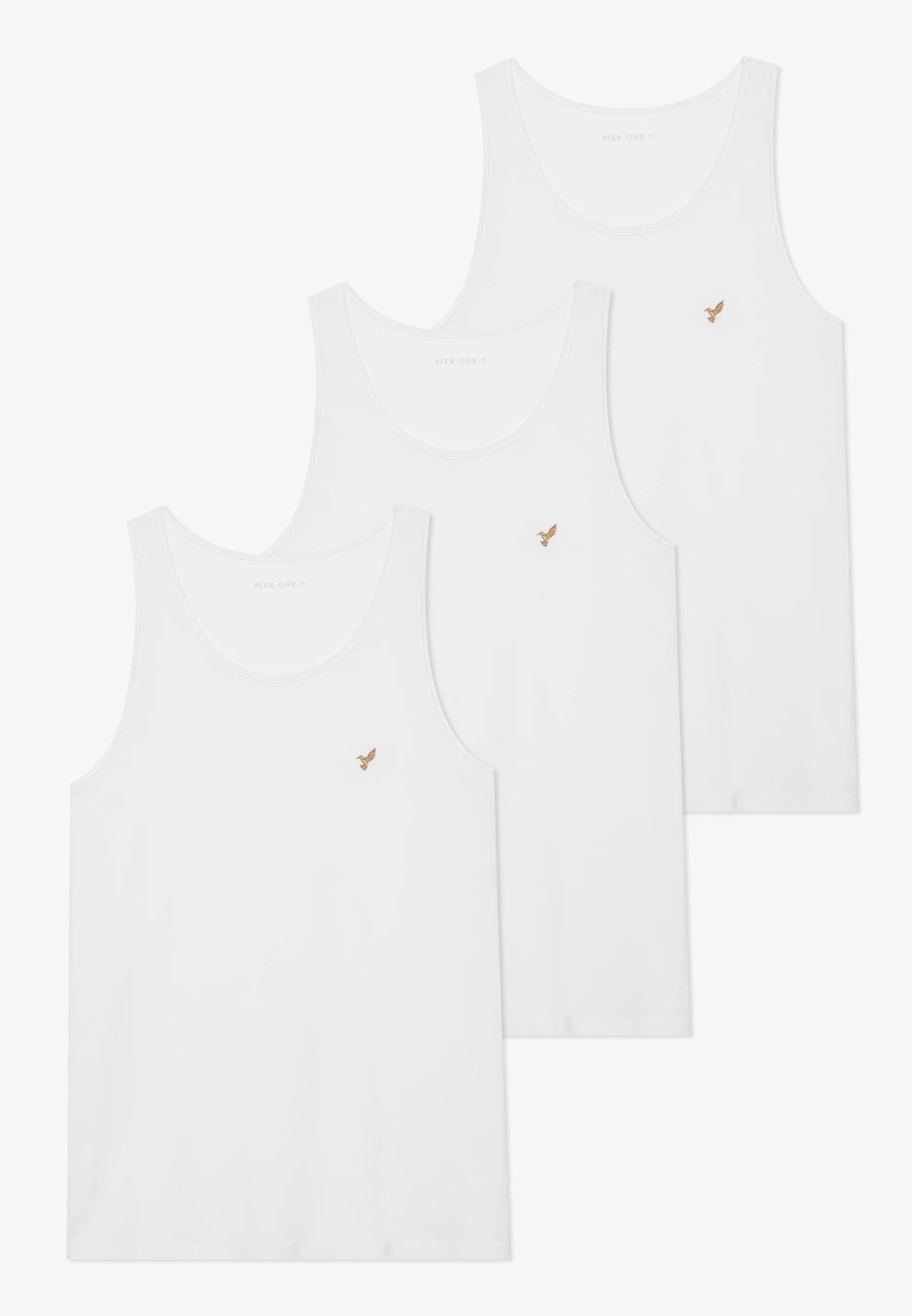 Pier One 3 PACK Débardeur blanc L undefined