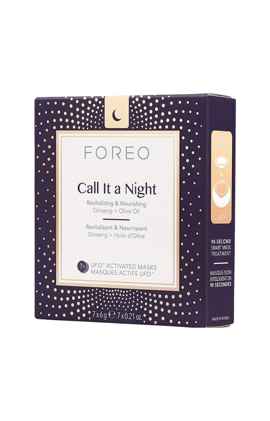 Foreo Masques actifs UFO revitalisants & nourrissants - Call It a Night - Visage - 7 unités   undefined undefined