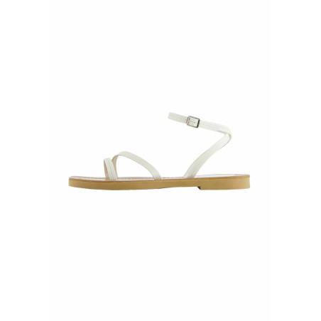 Bershka STRAPPY Sandales blanc 35 undefined