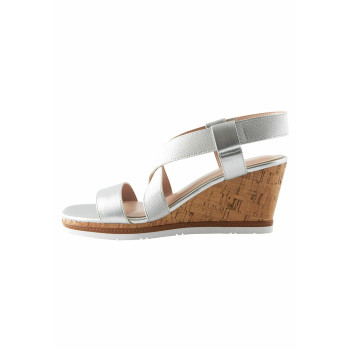 Next FOREVER COMFORT ELASTIC CROSS-OVER  Sandales à plateforme argenté 35.5 undefined