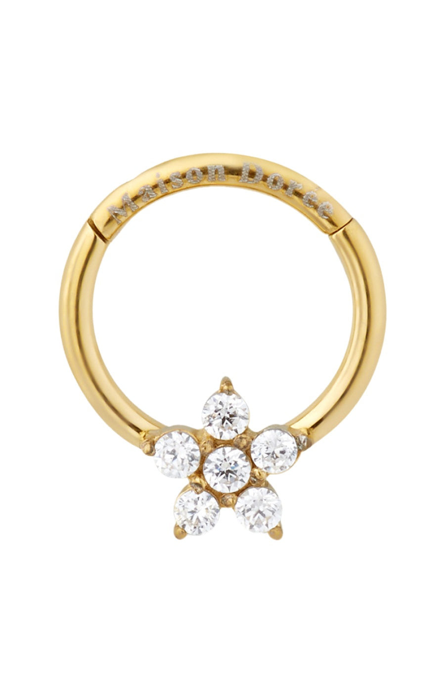 Maison Dorée Piercing d'oreille - Shine - Acier chirurgical inoxydable doré 18ct   undefined undefined