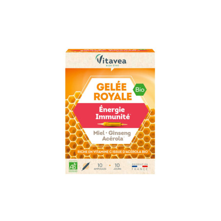 Vitavea Cure gelée royale bio - Energie & immunité - 10 jours   undefined undefined