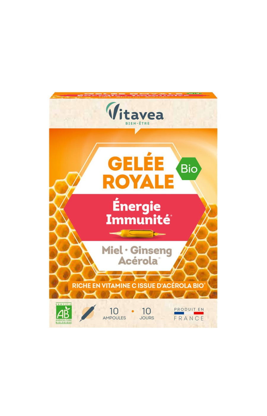 Vitavea Cure gelée royale bio - Energie & immunité - 10 jours   undefined undefined