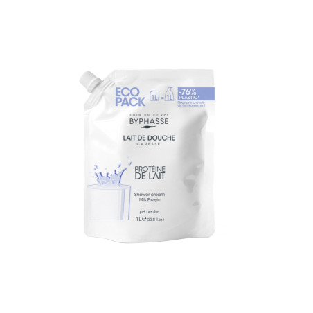 Byphasse Recharge gel douche - Protéine de lait - Caresse - 1 L   undefined undefined