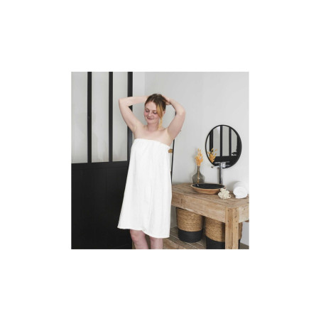 Cosmetic Club Sortie de bain - Bambou - Blanc   undefined undefined