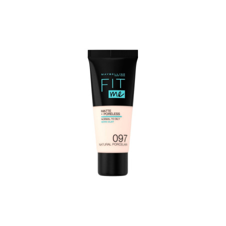 Maybelline Fond de teint liquide matifiant - Fit Me Matte & Poreless - 30 ml   undefined 97 Natural Porcelaine