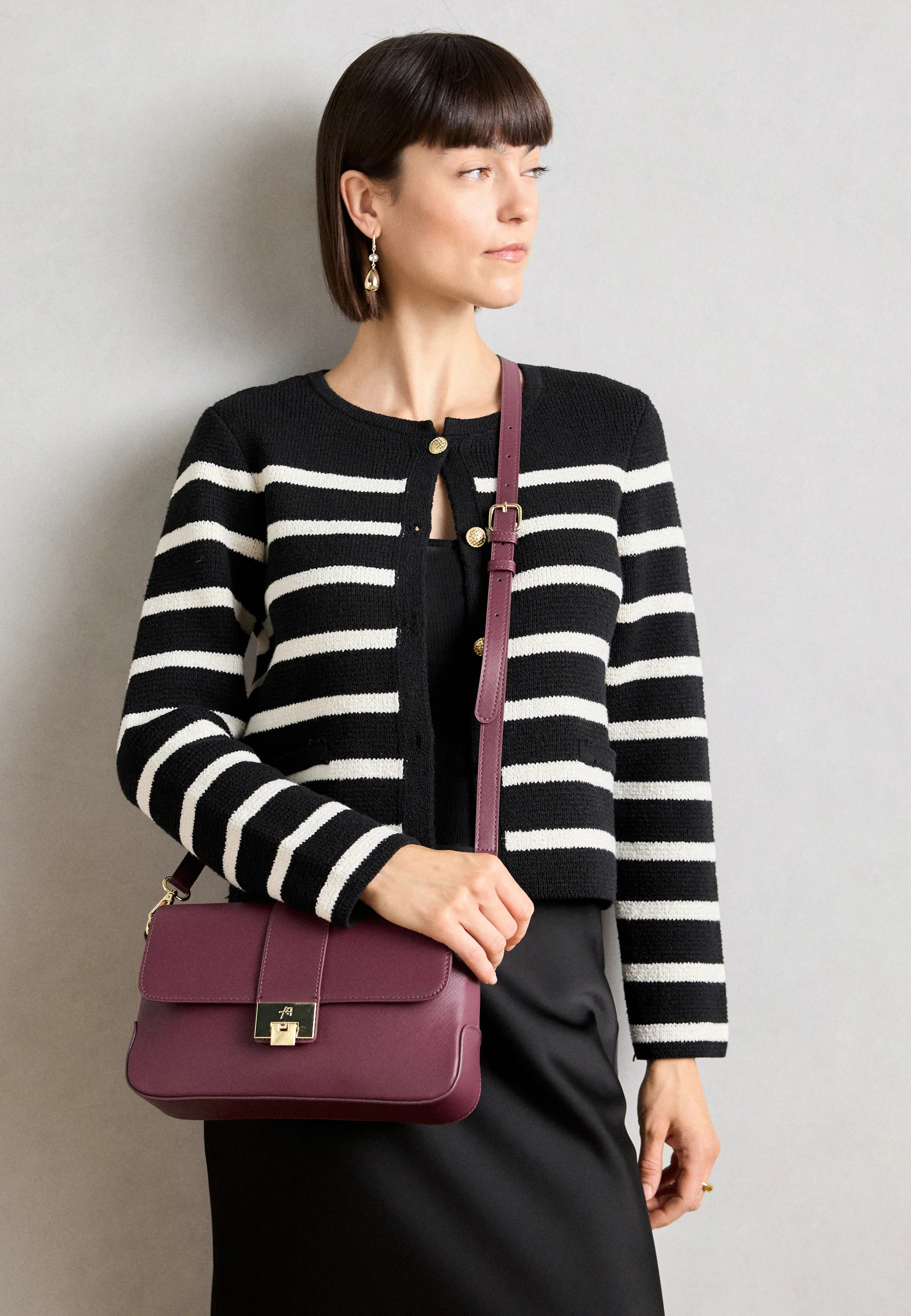 Anna Field  Sac bandoulière bordeaux onesize undefined