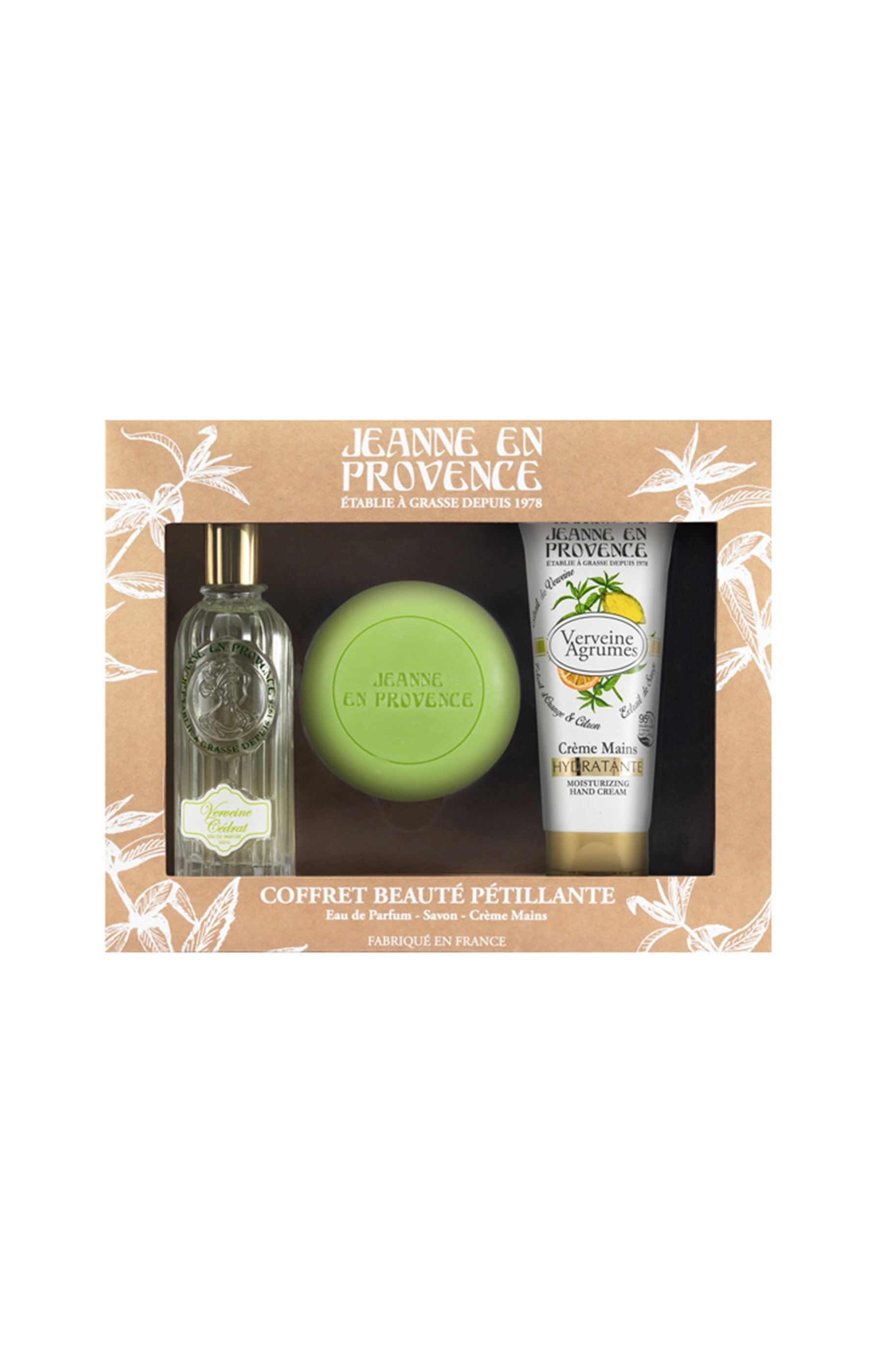 Jeanne En Provence Coffret Beauté pétillante - Eau de parfum, Crème mains & Savon solide   undefined undefined